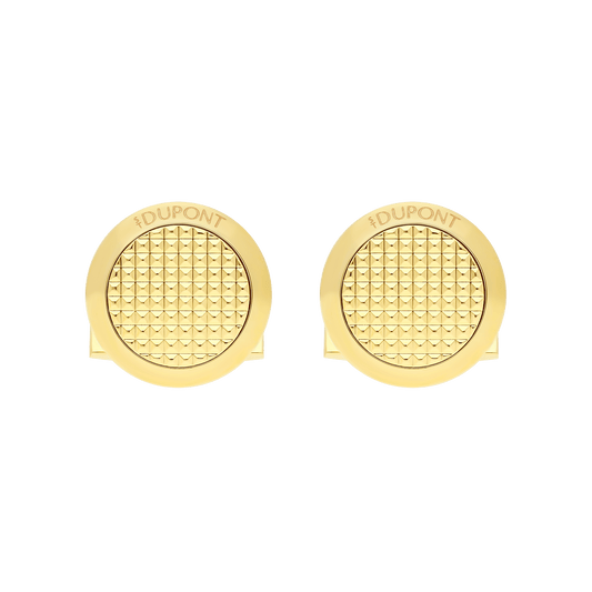 Diamantspitzen-Guillochierung Accessories collection_cufflinks color_gold 1 - S.T. Dupont Germany