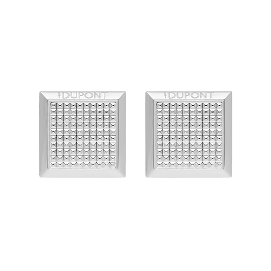 Diamantspitzen-Guillochierung Accessories collection_cufflinks color_silver 1 - S.T. Dupont Germany