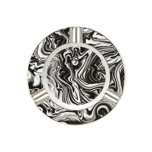 porzellan art - of - fire Collection_Ashtray color_black 1 - S.T. Dupont Germany