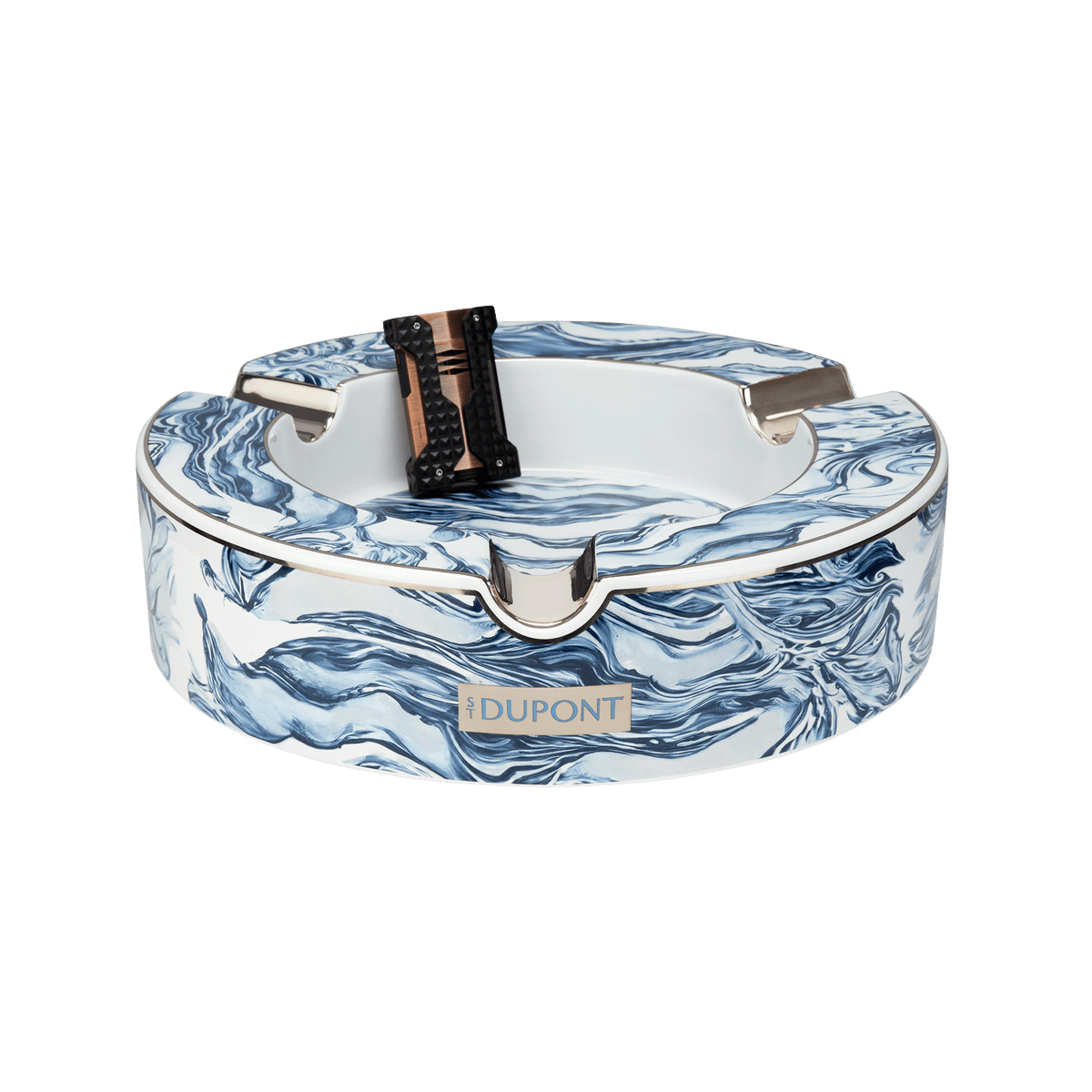 porzellan art - of - fire Collection_Ashtray color_blue 2 - S.T. Dupont Germany