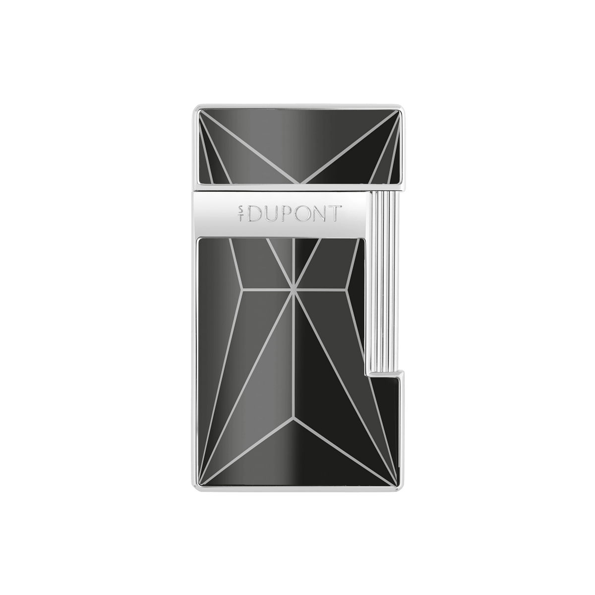 Lackiertes Feuerzeug art - of - fire collection_Fire - X color_black 1 - S.T. Dupont Germany