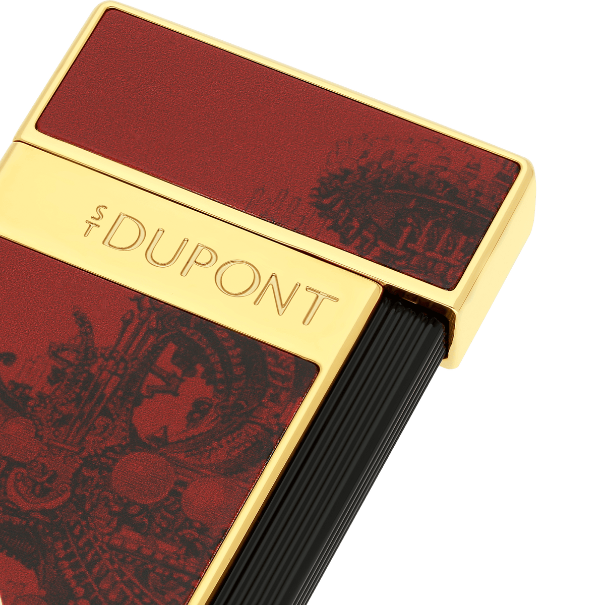 Lackiertes Feuerzeug Collection_Fantome-de-l-opera color_burgundy flame_blue 2 - S.T. Dupont Germany