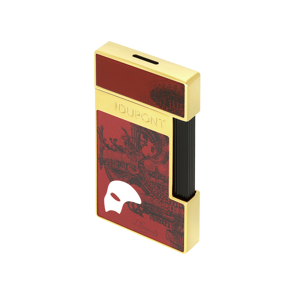 Lackiertes Feuerzeug Collection_Fantome-de-l-opera color_burgundy flame_blue 4 - S.T. Dupont Germany