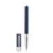 Füllfederhalter D Initial blau chromfarben
