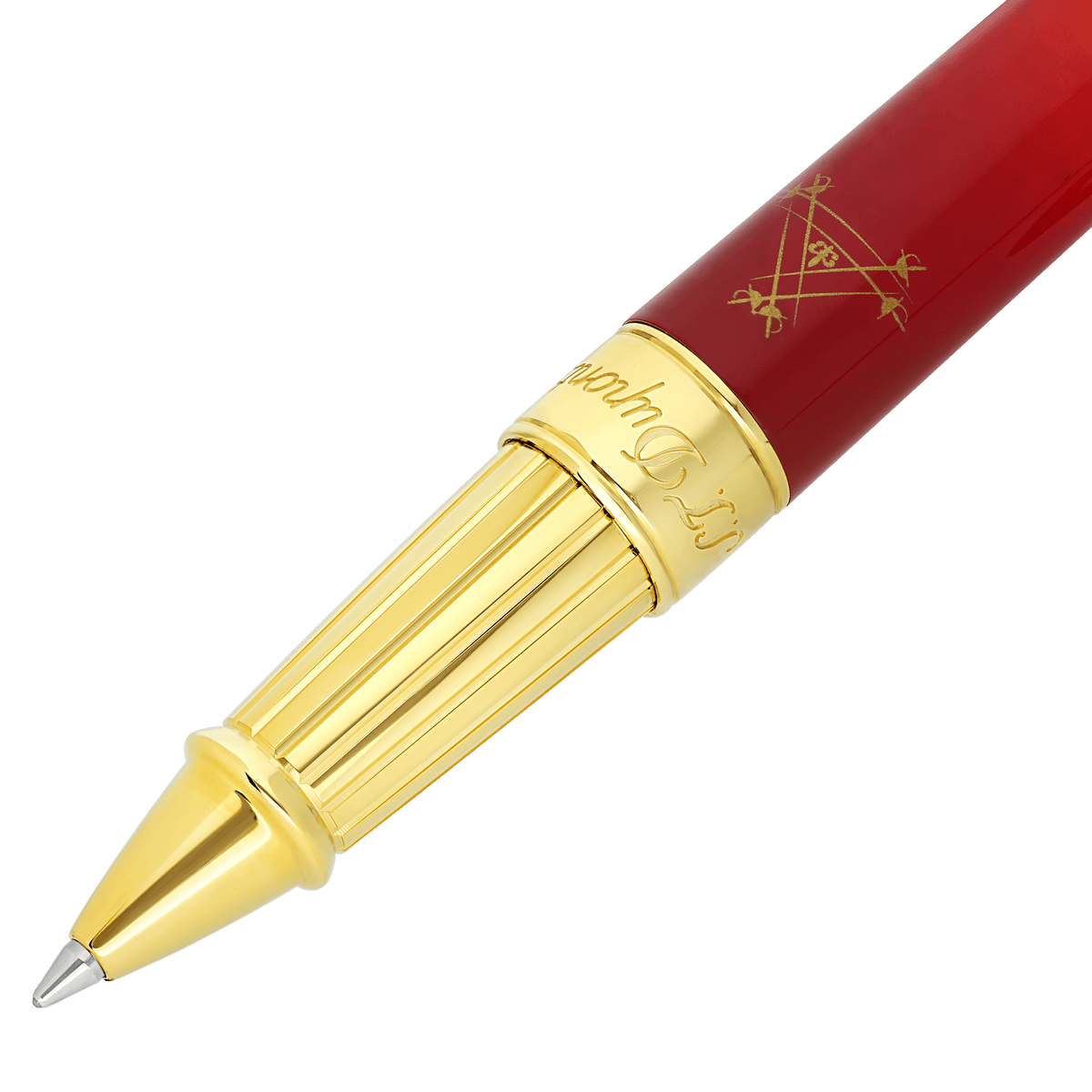 Tintenroller collection_line - d color_violet finition_gold 2 - S.T. Dupont Germany