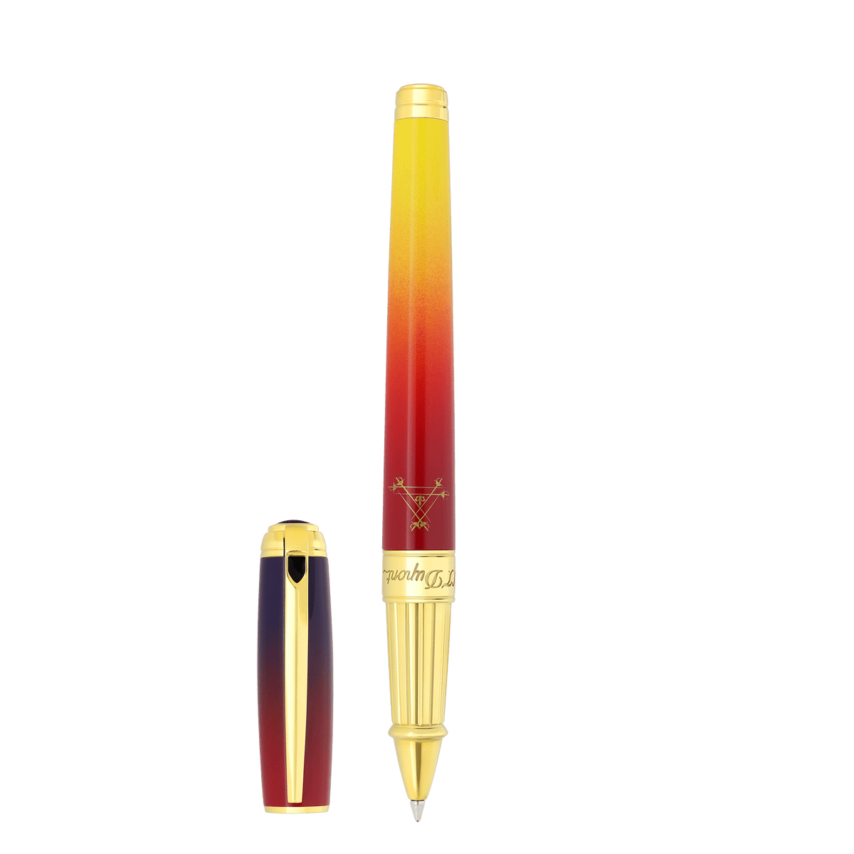 Tintenroller collection_line - d color_violet finition_gold 1 - S.T. Dupont Germany
