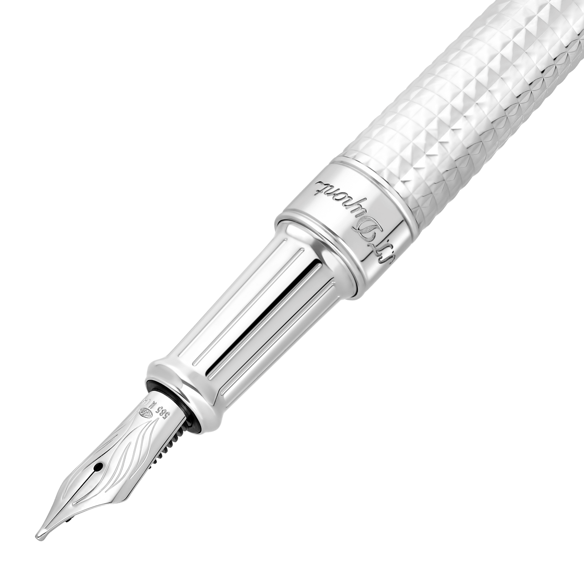 FÜLLFEDERHALTER Medium collection_eternity collection_line - d color_silver 2 - S.T. Dupont Germany