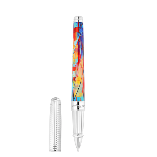 Tintenroller Large collection_Graffiti color_multicolor finition_ palladium 1 - S.T. Dupont Germany