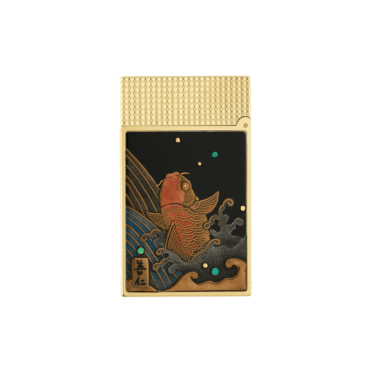 lackiertes feuerzeug cling color_multicolor flame_double 3 - S.T. Dupont Germany