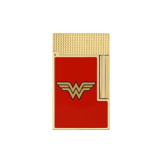 Lackiertes feuerzeug Collection_DC - comics color_red flame_double 1 - S.T. Dupont Germany